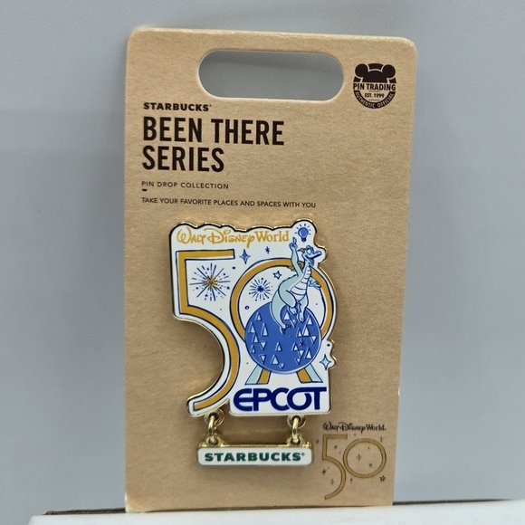 Starbucks Accessories - Starbucks Disney World Epcot 50th anniversary been there series pin
